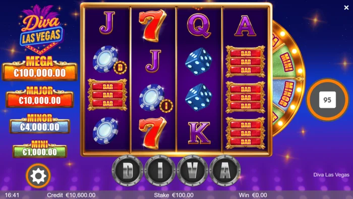 Diva Las Vegas - skrini kuu iliyo na reli 4x4